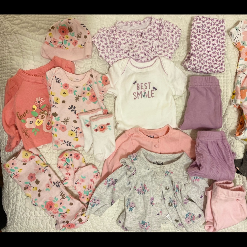Premie Baby Clothes //Gerber Organic & Carter's